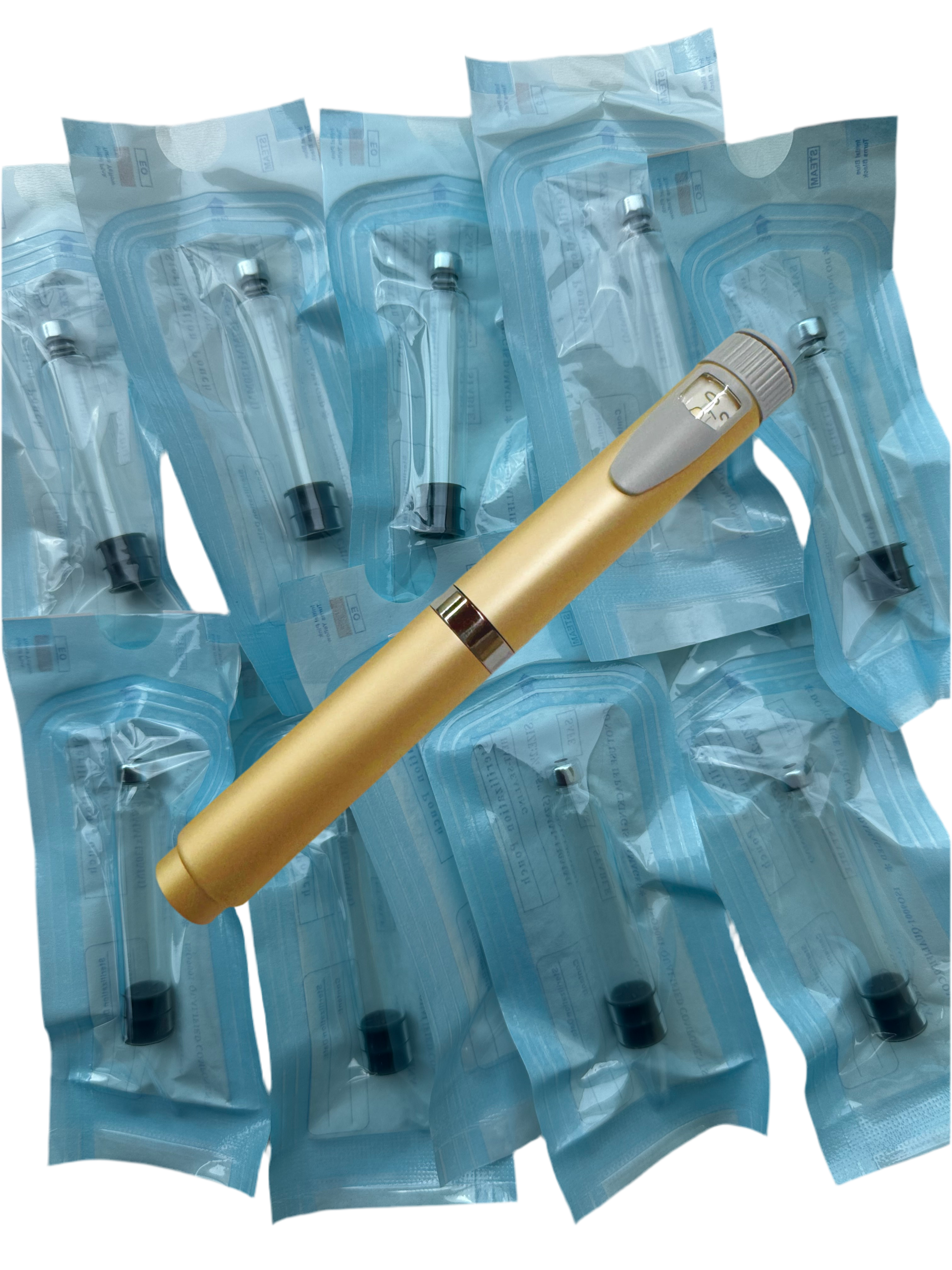 Reusable V2 Peptide Pen and 10-Pack Pen Cartridge Bundle
